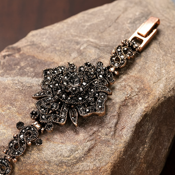 Vintage Gold Color Ethnic Charm Boho Link Bracelet