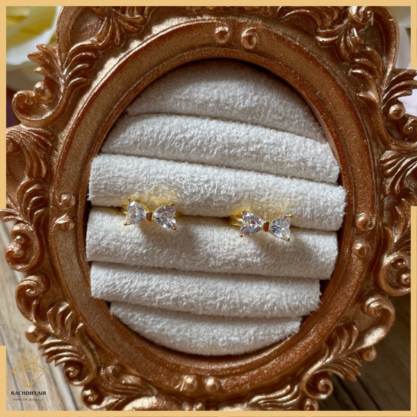 Elegante Schleifen-Creolen mit farbigen Zirkonia – 925er-Sterlingsilber Ohrstecker, perfekter Partyschmuck