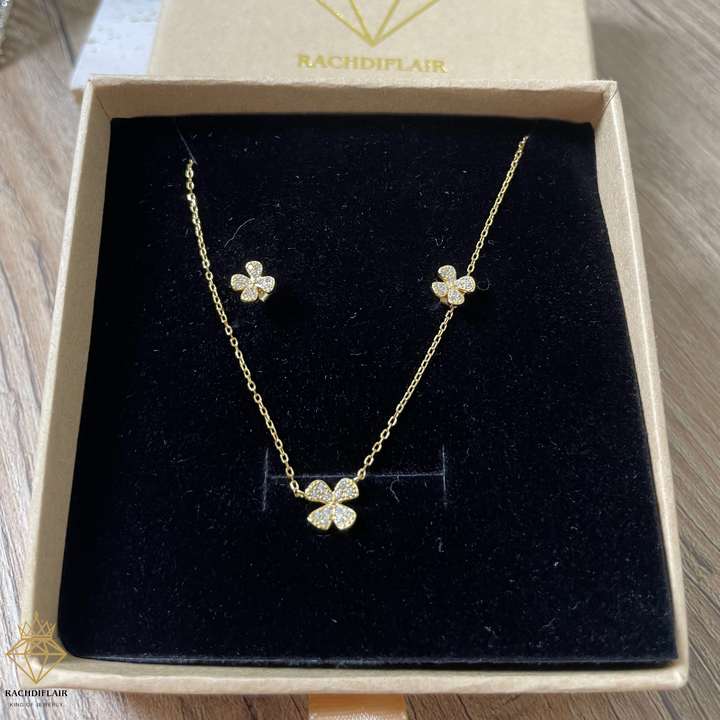925 Sterling Silber Mini-Blumen-Ohrringe – 18 Karat vergoldet-Rachdiflair