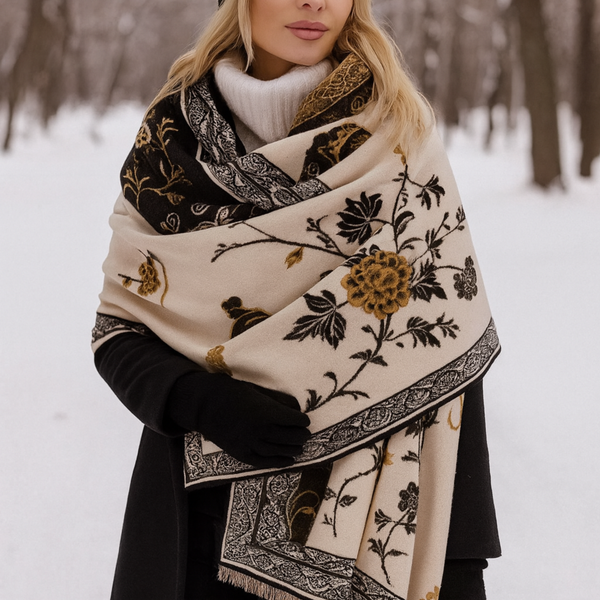 Damen Kaschmir Schal Winter – Mode Marke Brief Print – Warm Dick Decke