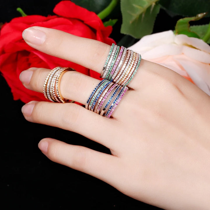 CORRUGATED THREE-PIECE STACKABLE RING SET